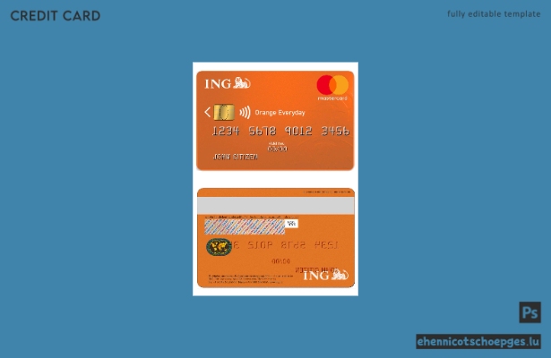 Niederlande ING Orange MasterCard Beispielvorschau